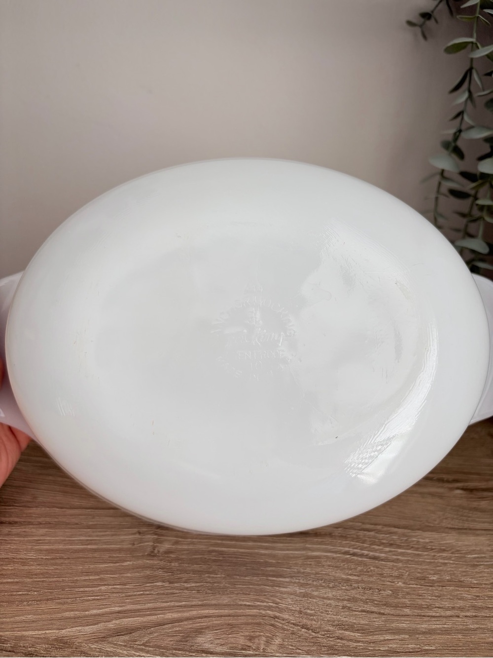 Vintage Anchor Hocking Fire King Milk Glass 1.5qt Casserole With Lid Cornflower - Picture 8 of 14